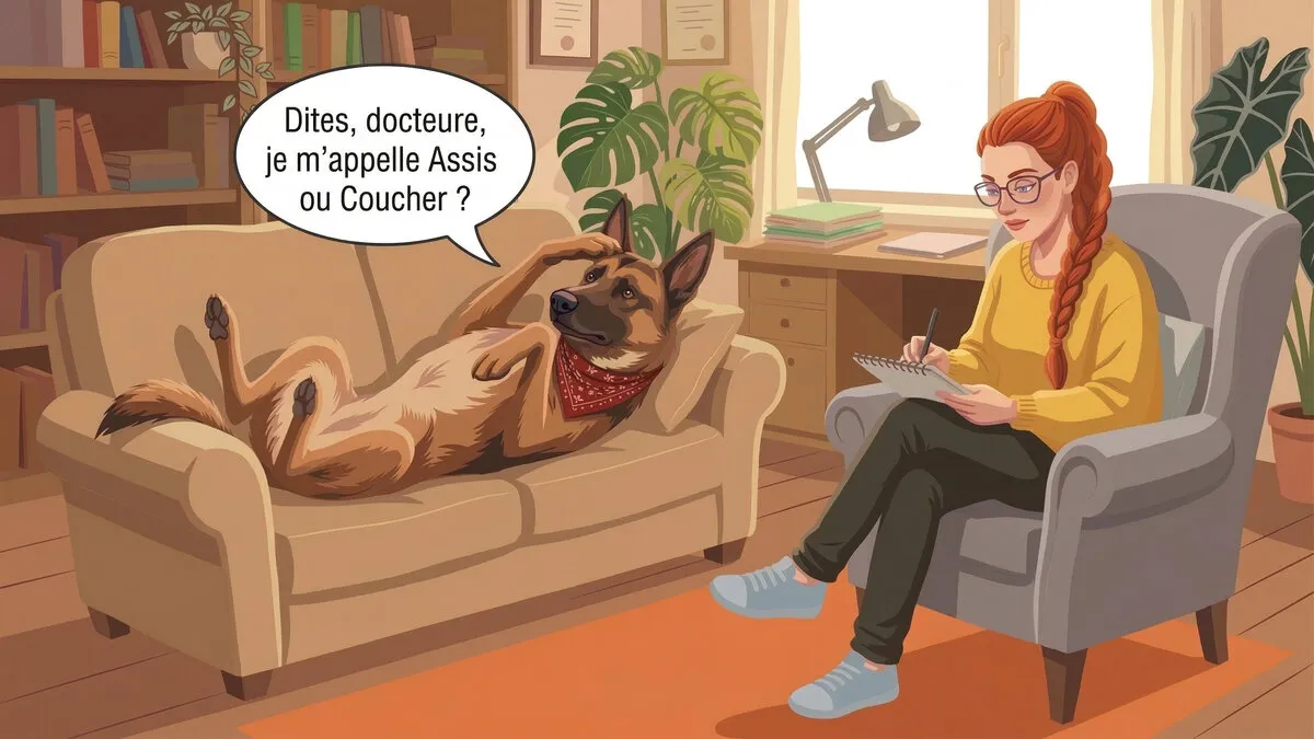 Julia en séance bilan comportemental avec un chien